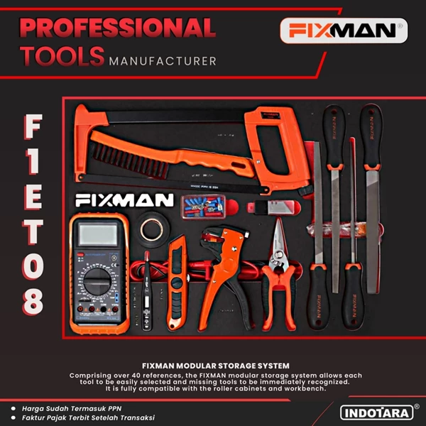 FIXMAN Tool Modular Storage - Foam Modular System - F1.ET08