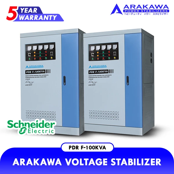 Electric Stabilizer Arakawa Pdr-f 3 Phase Pdr-f 100kva Automatic