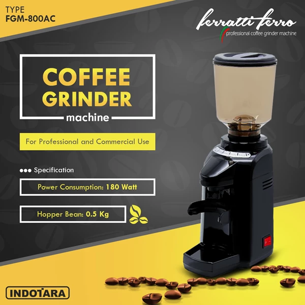 Coffee Grinder Machine / Alat Penggiling Kopi Ferratti Ferro FGM-800AC