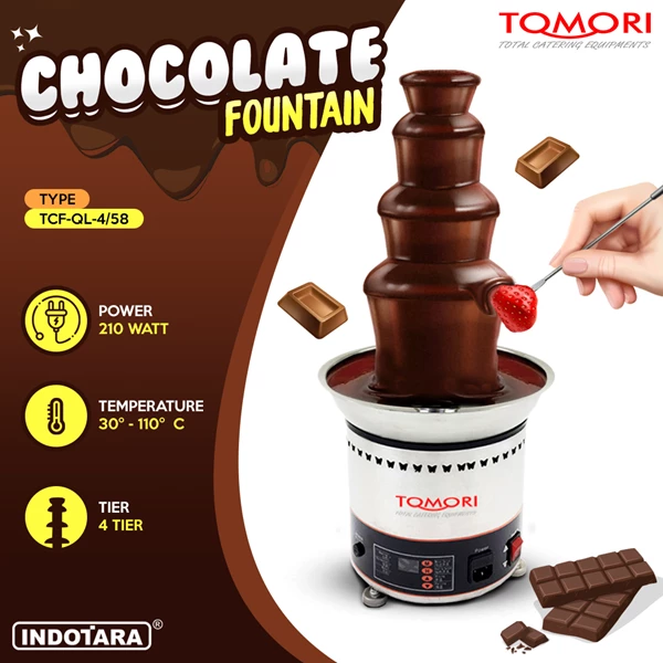 Chocolate Fountain / Mesin Coklat Air Mancur Tomori - TCF-QL-4