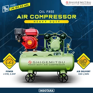 Kompresor Engine Gasoline 5.5HP / Kompresor Bensin LW-Q0.25-60L