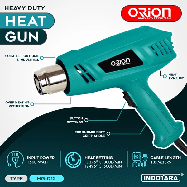 Heat Gun Hot Gun Electric Orion HG-012 1500W