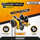 Manual Geared Trolley Troli Katrol Manual 10 Ton Samsung SG-100 1