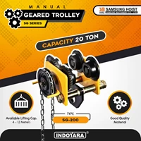 Manual Geared Trolley Troli Katrol Manual 20 Ton Samsung SG-200