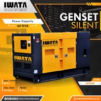 Genset Silent Diesel 60 Kva IWATA - IW48WS