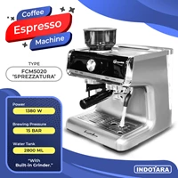Mesin Kopi Espresso dengan Grinder Kopi Ferratti Ferro FCM-5020