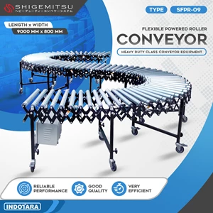 Conveyor Belt Roller Conveyor 9000mm x 600mm Shigemitsu SFPR-09