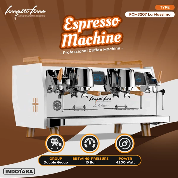 Mesin Kopi Espresso Machine Ferratti Ferro FCM-3207 La Massimo