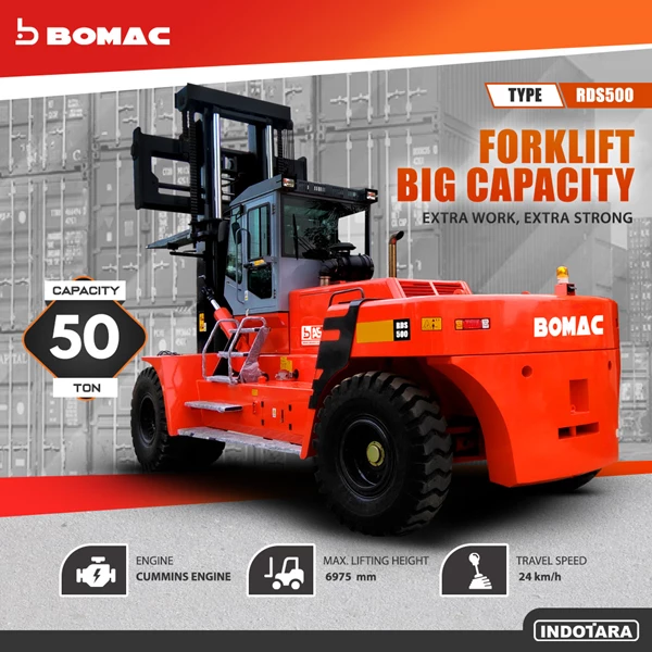 Forklift Diesel Big Capacity 50 TON BOMAC - RDS500