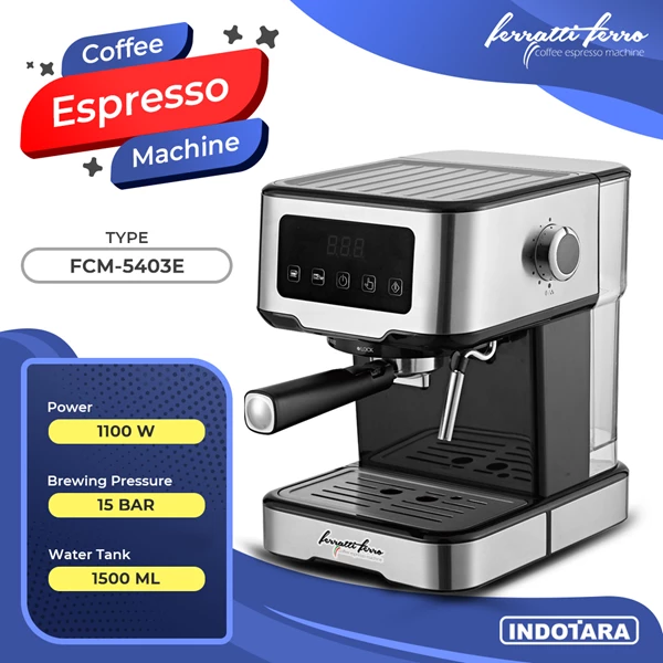 Mesin Kopi Espresso / Espresso Machine Ferratti Ferro FCM-5403E